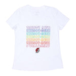 Women's City Pride White V-Neck T-shirt