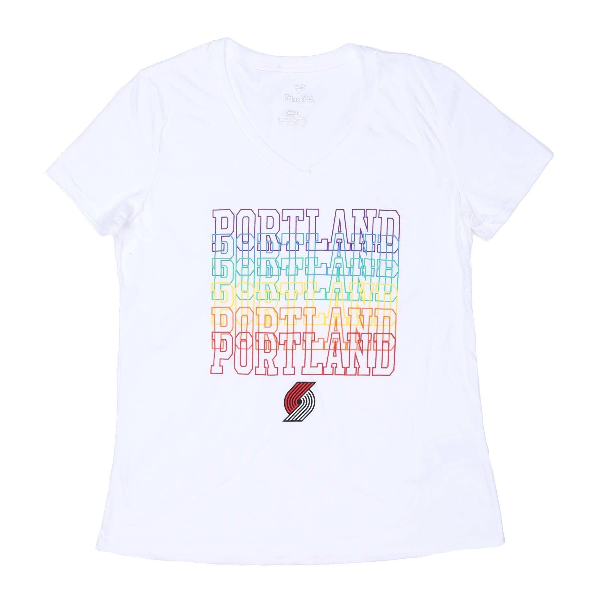 Women's City Pride White V-Neck T-shirt