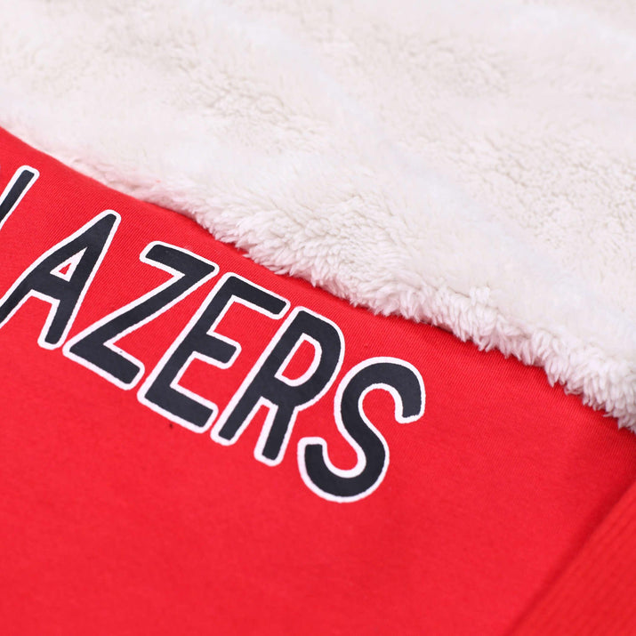 Women's Shuffle It Sherpa Red & White Full Zip Jacket