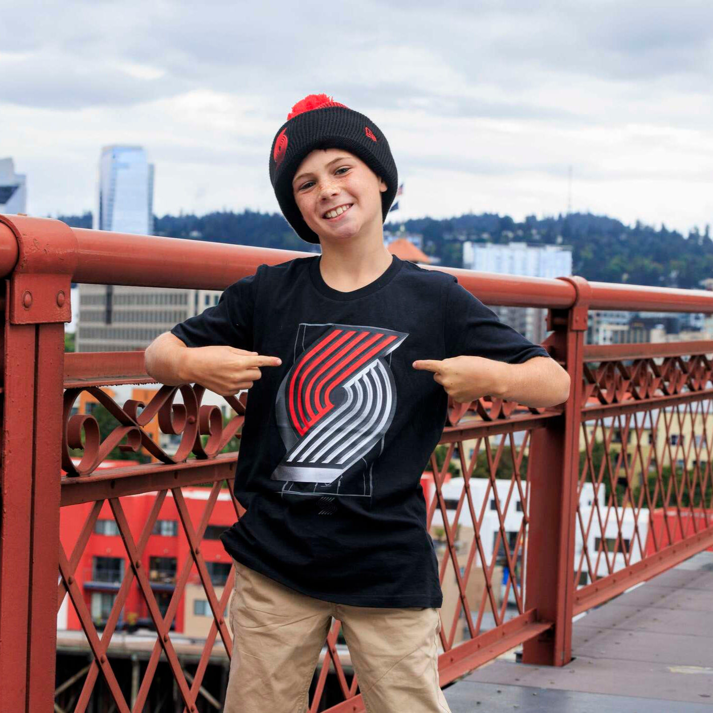 Youth 3D Pinwheel Logo Tee