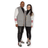 Portland Blazers Mitchell And Ness Blazers Gray Cardigan Sweater