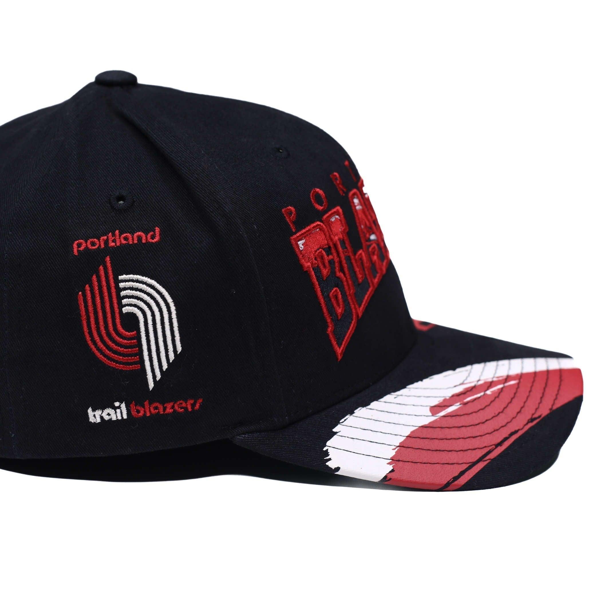 Portland Blazers Mitchell & Ness Brush Past Ya Snapback - Rip City Clothing