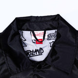 Portland Blazers Mitchell & Ness Doodle Coaches Black Jacket - Rip City Clothing