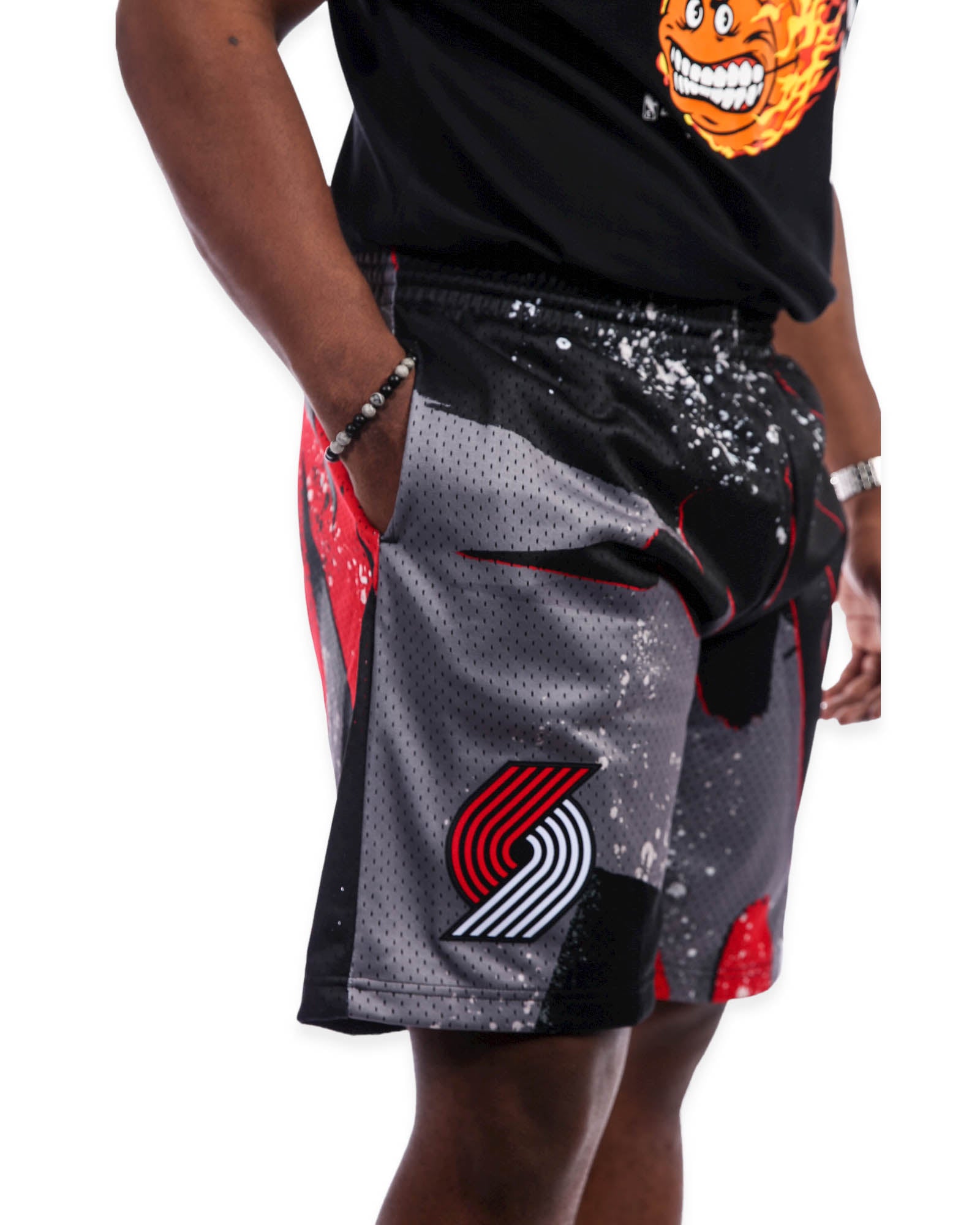 Portland Blazers Mitchell & Ness Hyper Hoops 91' Shorts - XS - 