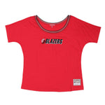 Portland Blazers Mitchell & Ness Portland Trail Blazers Women's Slouchy Tee - Rip City Clothing