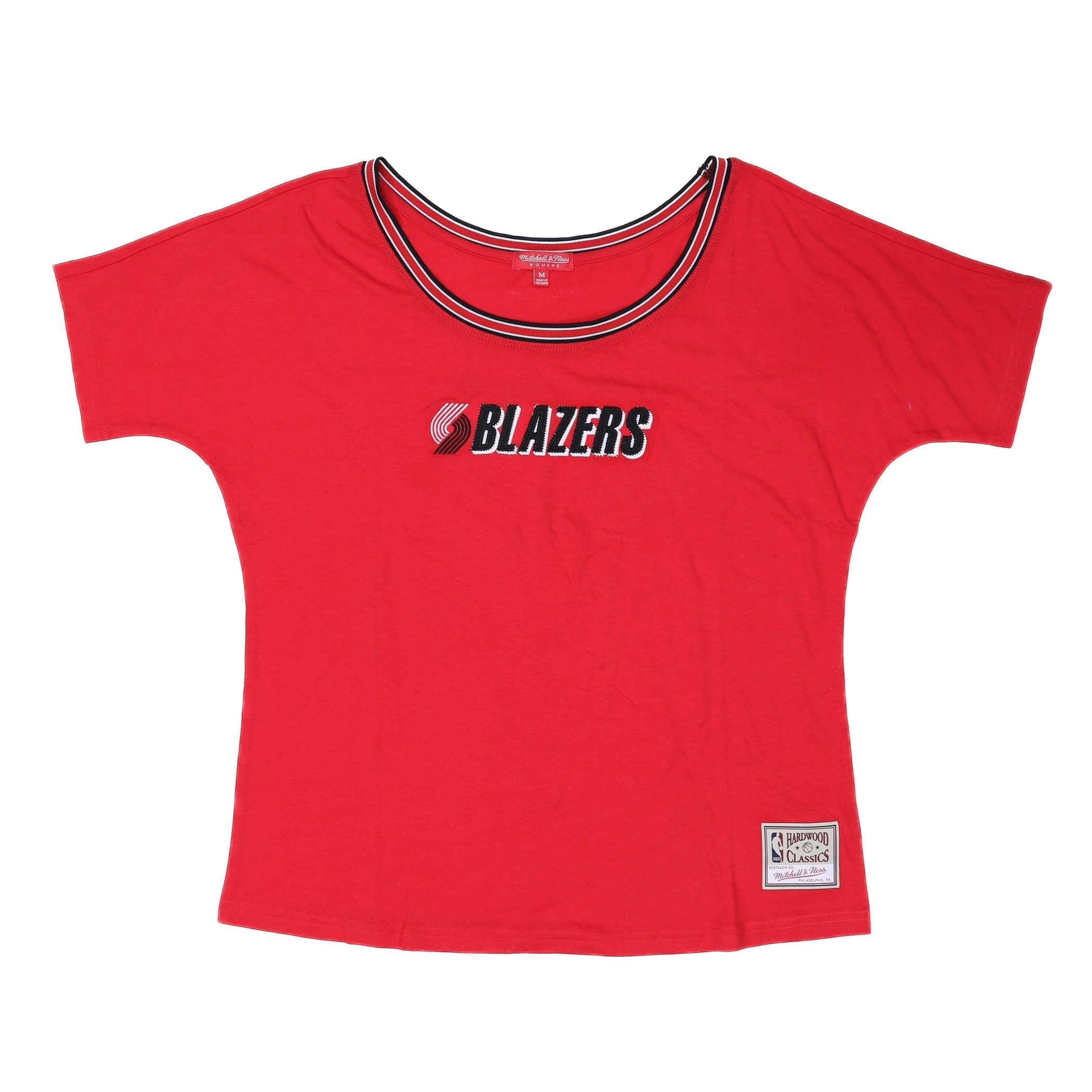 Portland Blazers Mitchell & Ness Portland Trail Blazers Women's Slouchy Tee - XS - 