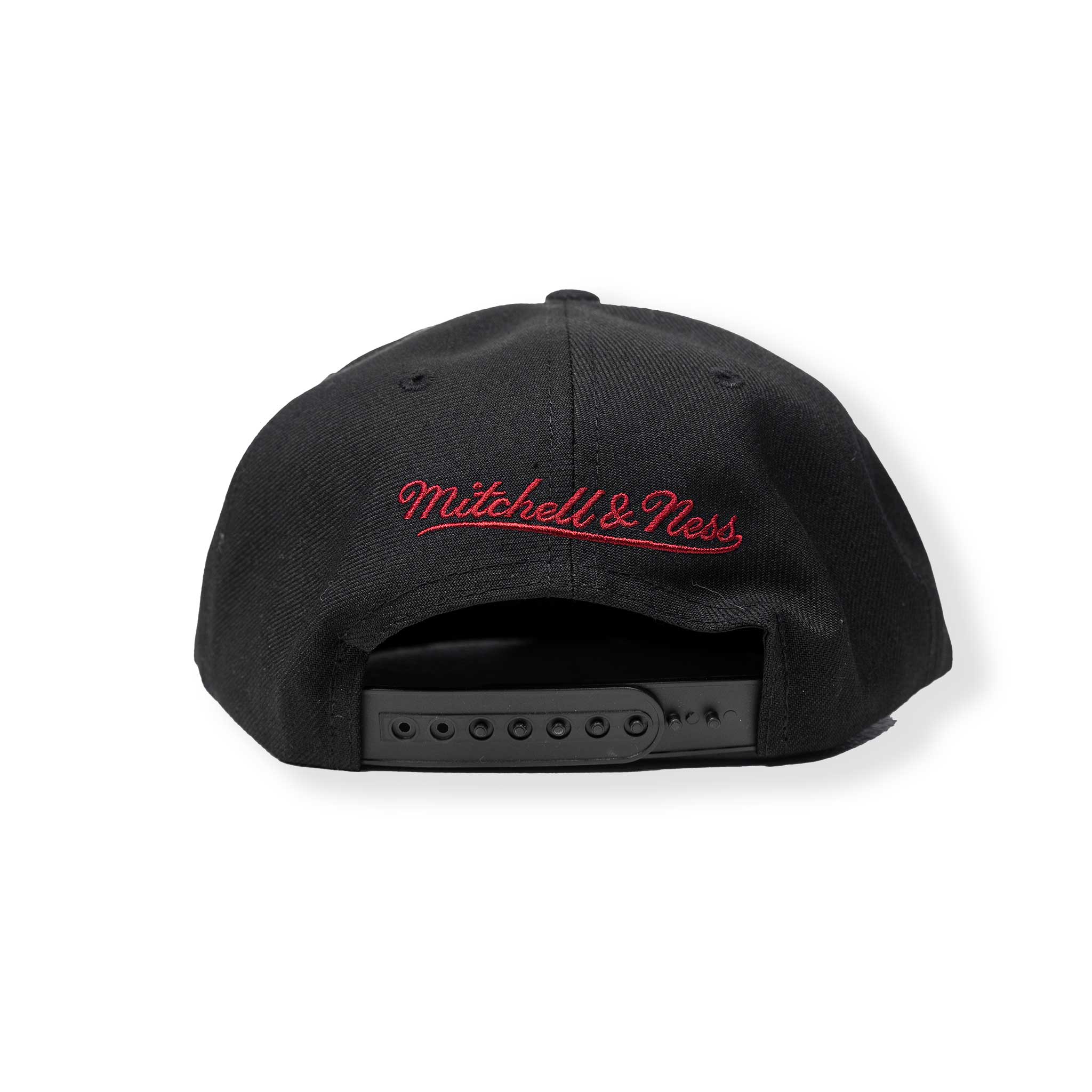 Portland Blazers Mitchell & Ness Retro Flames Black Snapback - OSFM - 