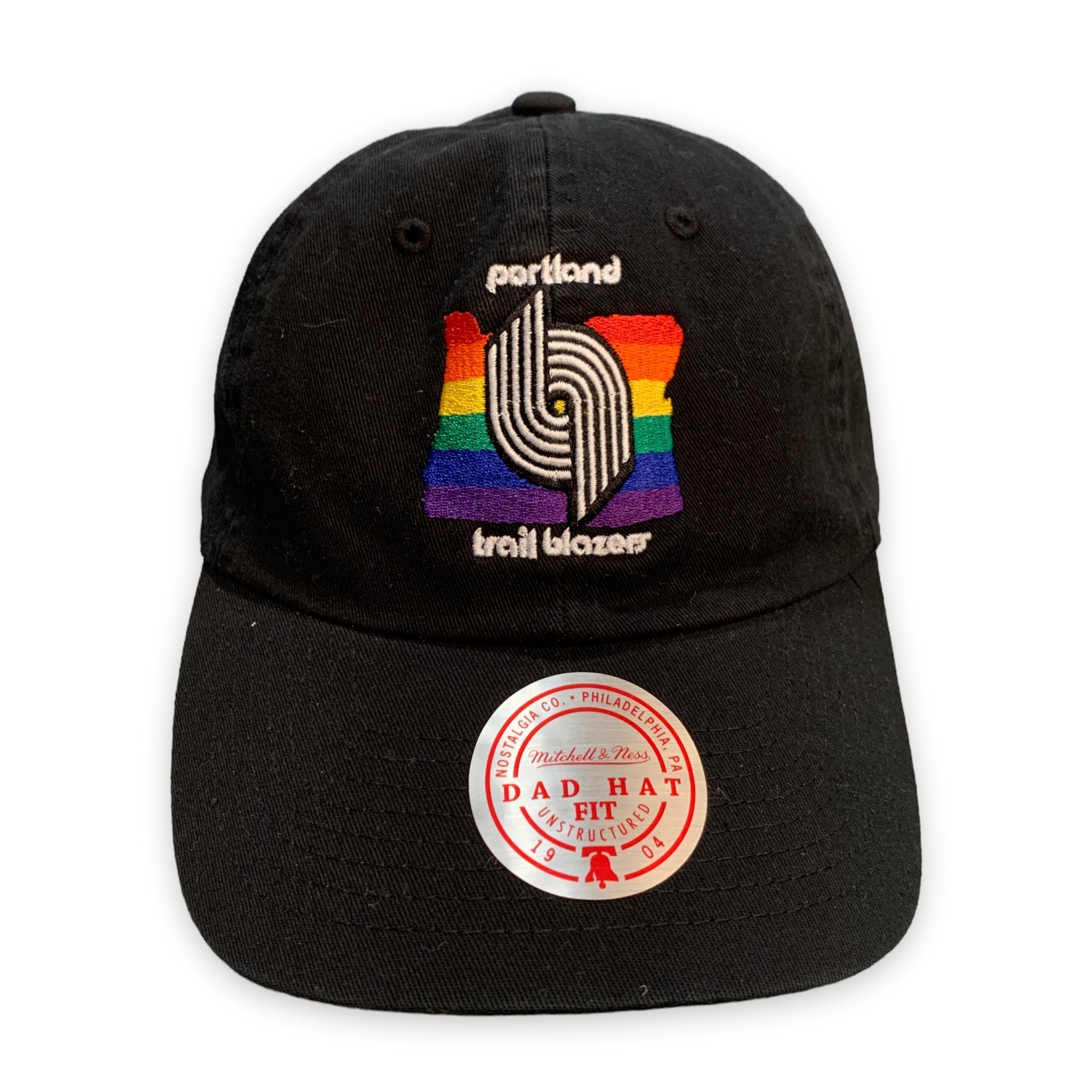 Portland Blazers Mitchell & Ness Retro Pride Dad Cap - OSFM - 