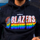 Portland Blazers Mitchell & Ness Retro Pride Hoodie - S - 