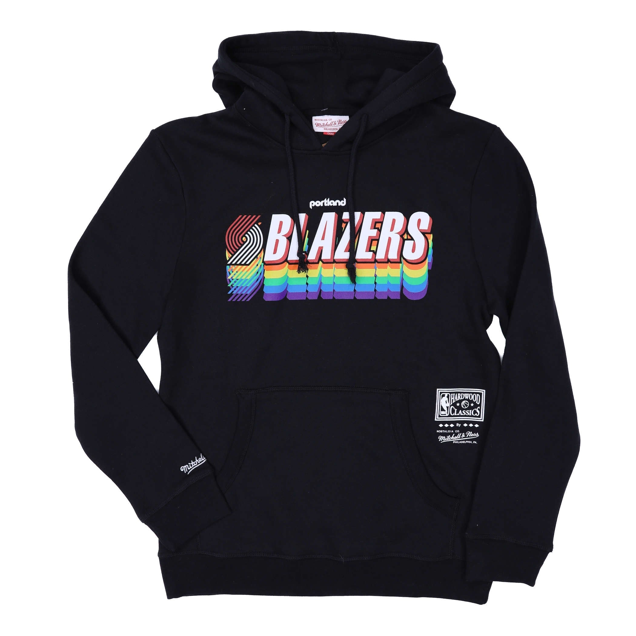 Portland Blazers Mitchell & Ness Retro Pride Hoodie - S - 