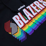 Portland Blazers Mitchell & Ness Retro Pride Hoodie - S - 