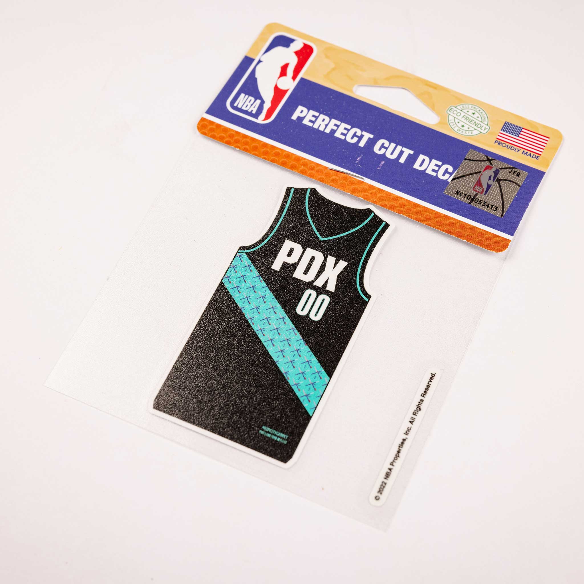 Portland Trail Blazers 2022 PDX City Edition 4'' x 4'' Perfect Cut Decal - 