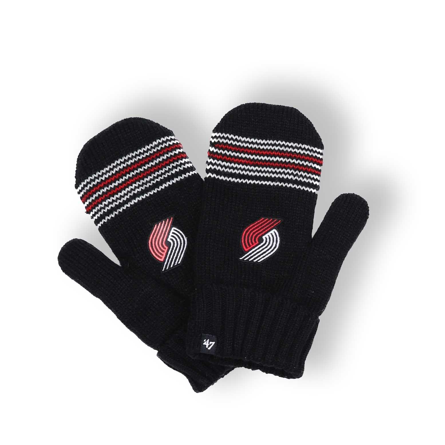 Portland Trail Blazers 47 Brand Addison Mittens - Rip City Clothing