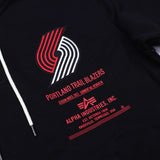 Portland Trail Blazers Alpha Industries X New Era Pinwheel Hoodie - Rip City Clothing