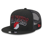 Portland Trail Blazers Black Mesh Snapback - OSFA - 