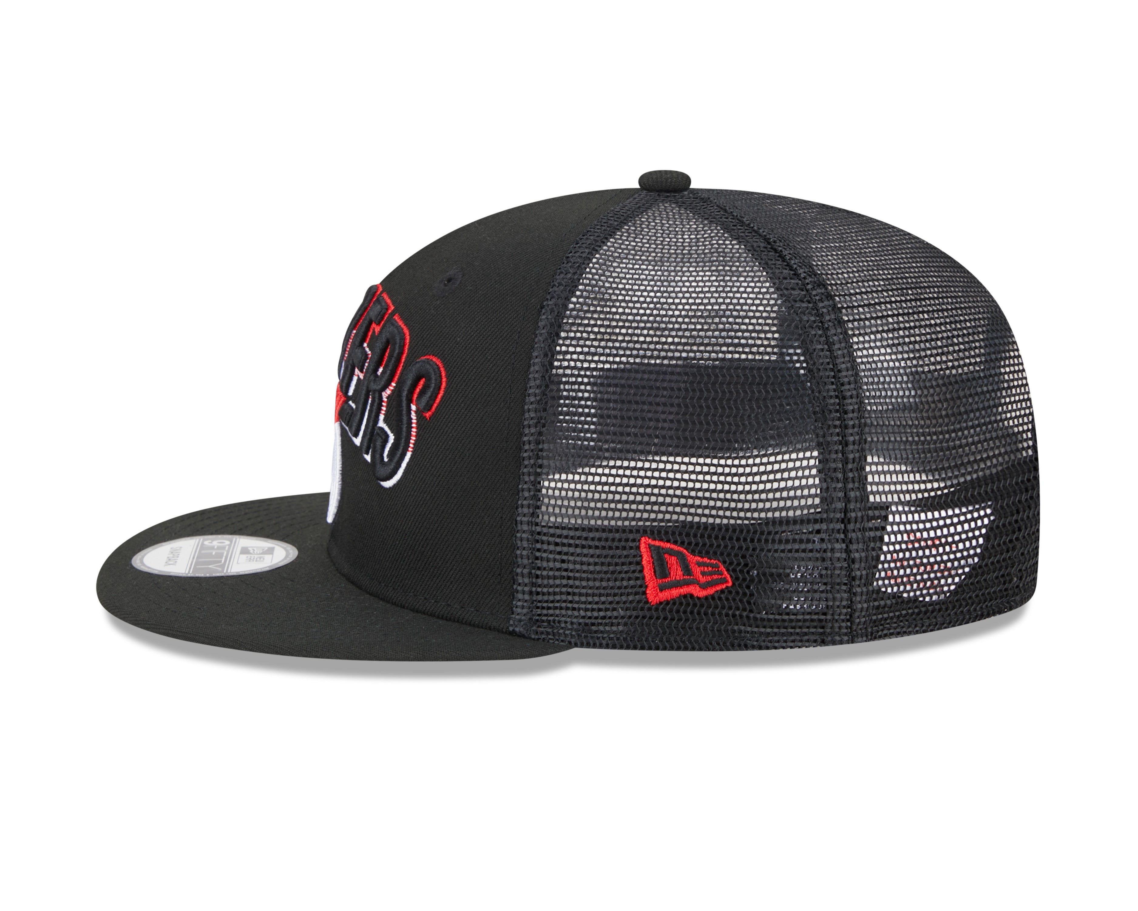 Portland Trail Blazers Black Mesh Snapback - OSFA - 