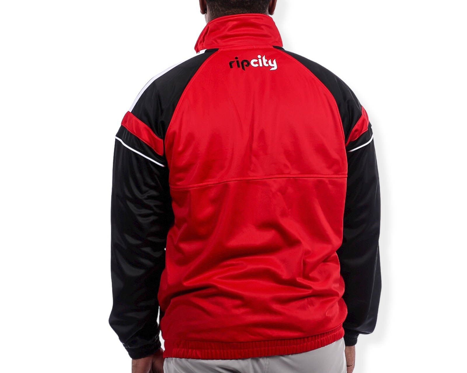 Portland Trail Blazers Charger Track Red Black Jacket