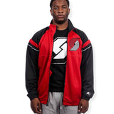 Portland Trail Blazers Charger Track Red Black Jacket