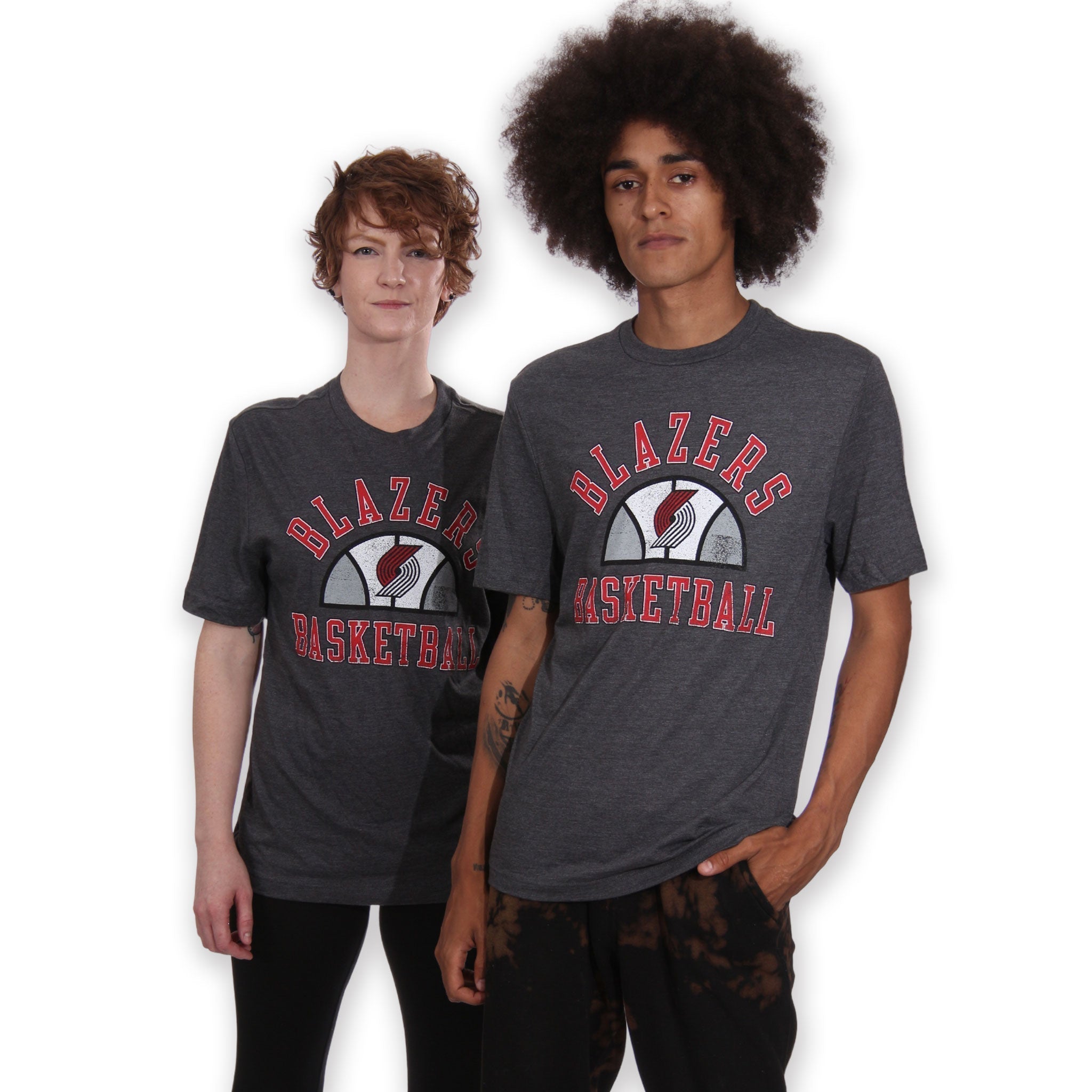Portland Trail Blazers Half Classic T - Shirt - S - 