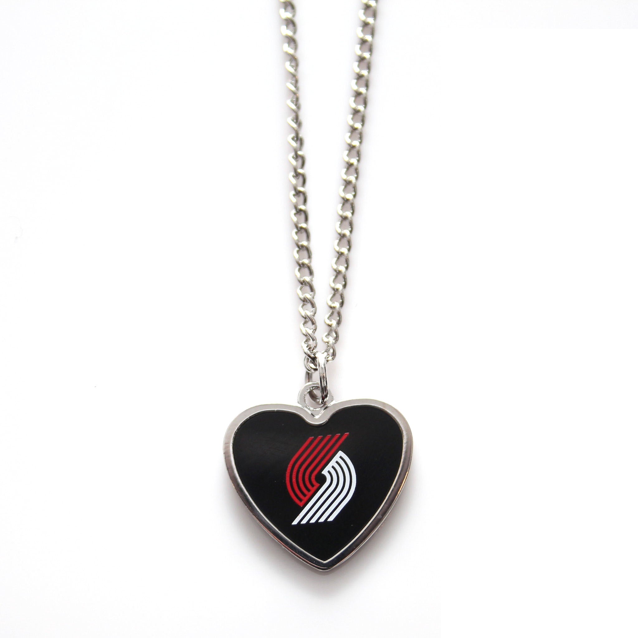 Portland Trail Blazers Heart Necklace
