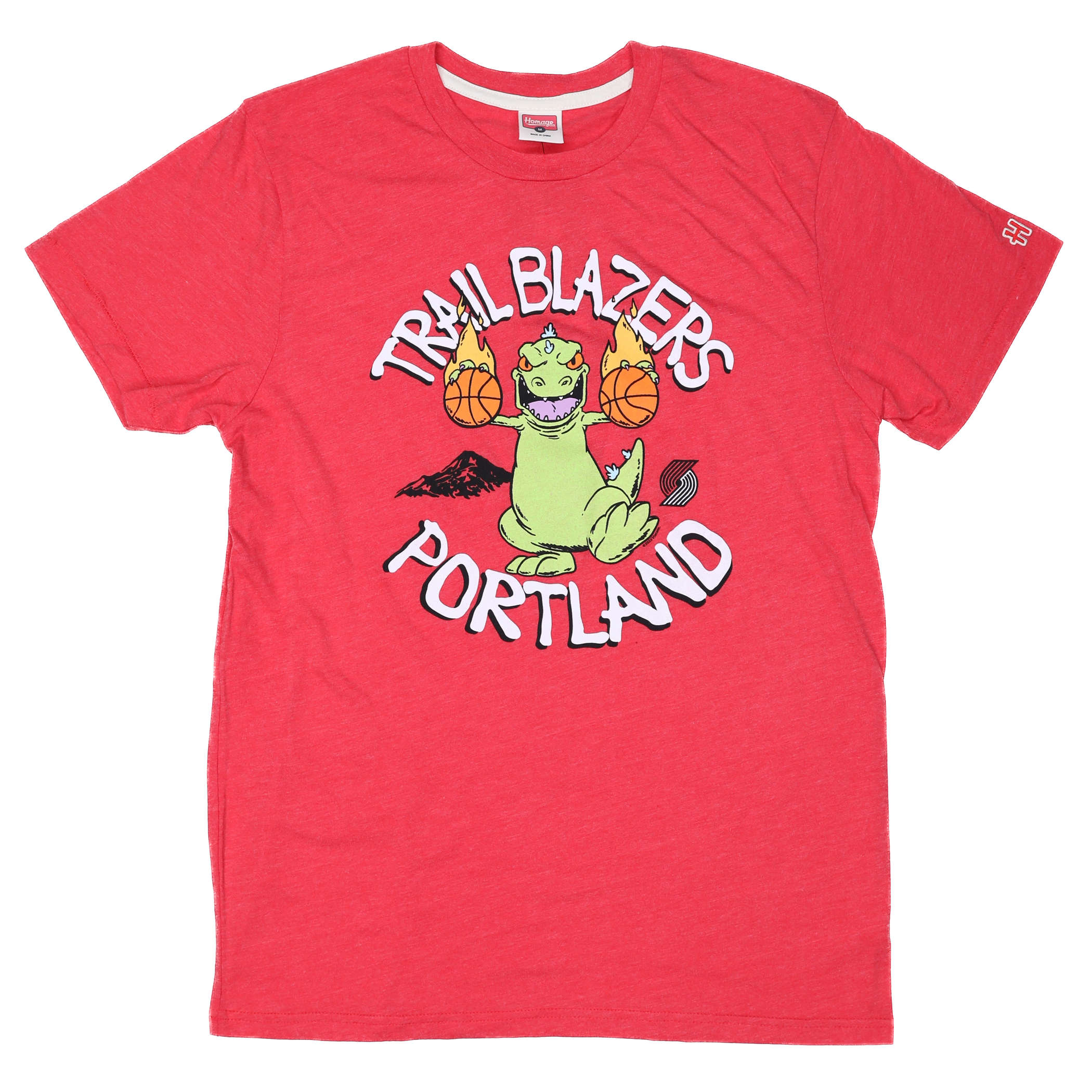 Portland Trail Blazers Homage Rugrats Red T - Shirt - S - 