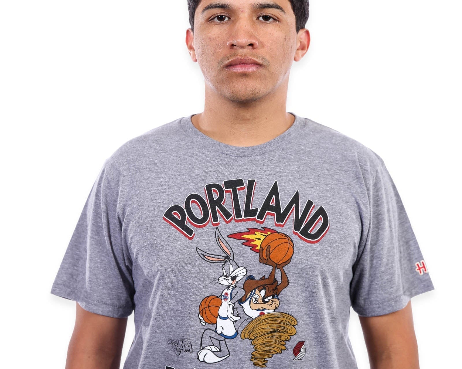Portland Trail Blazers Homage Space Jam Gray T-Shirt