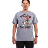 Portland Trail Blazers Homage Space Jam Gray T-Shirt