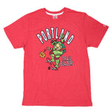 Portland Trail Blazers Homage Teenage Mutant Ninja Turtles Raphael Red Tee
