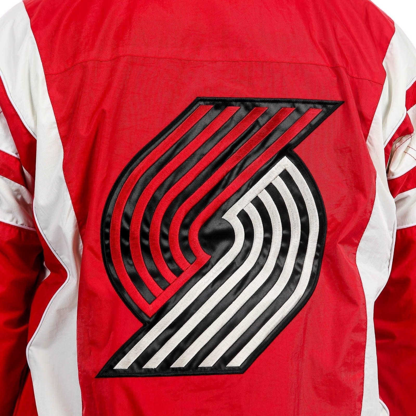 Portland Trail Blazers Impact Red Half Snap Pocket Jacket - Rip City Clothing