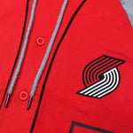 Portland Trail Blazers Logo Baseball Hoodie - Rip City Clothing