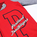 Portland Trail Blazers Logo Baseball Hoodie - Rip City Clothing