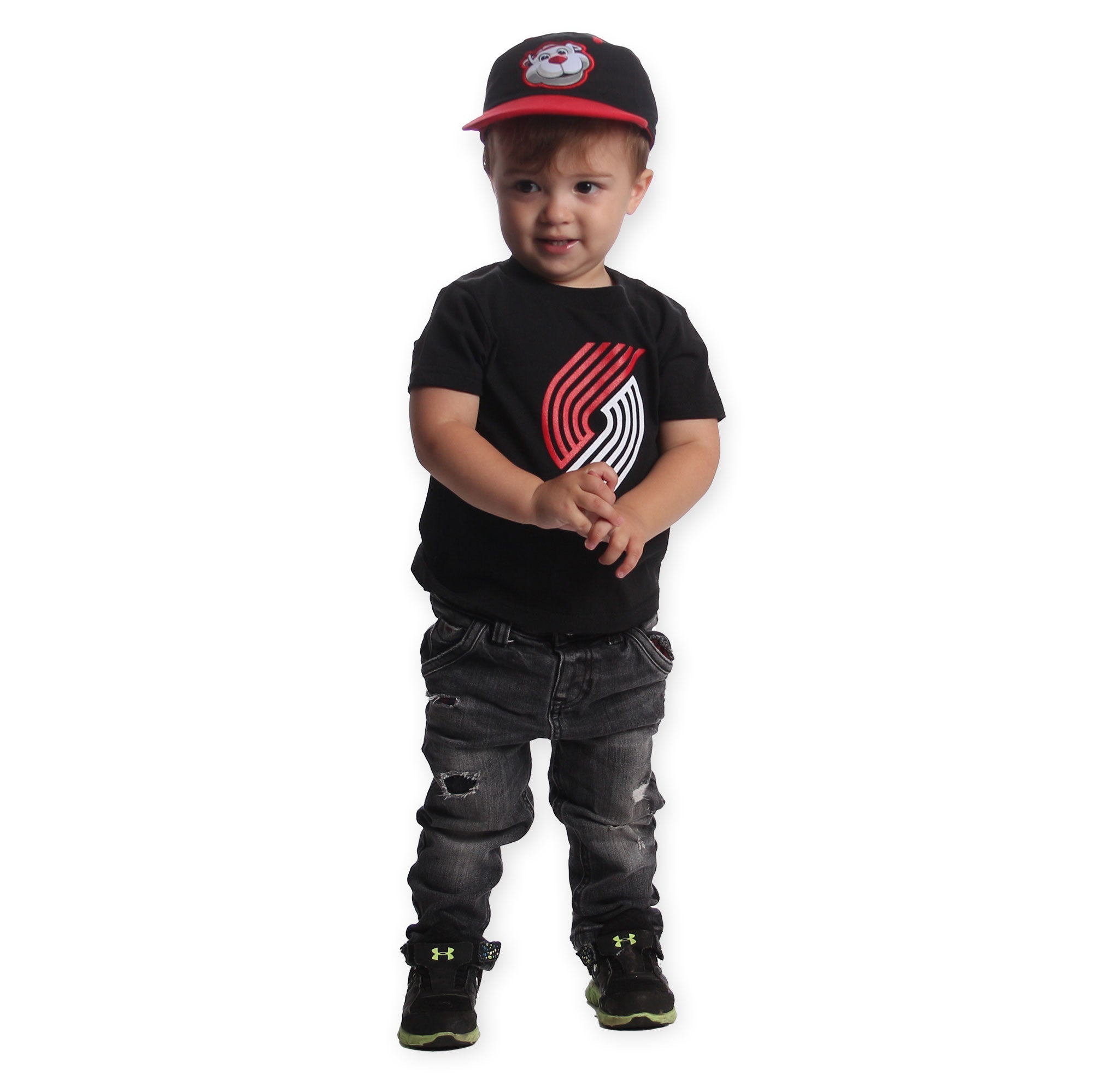 Portland Trail Blazers Mascot Blaze Slouch Baby Adjustable Cap - Rip City Clothing