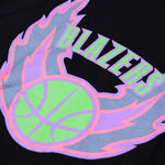 Portland Trail Blazers Mitchell & Ness Color Bomb Black T-shirt - Rip City Clothing