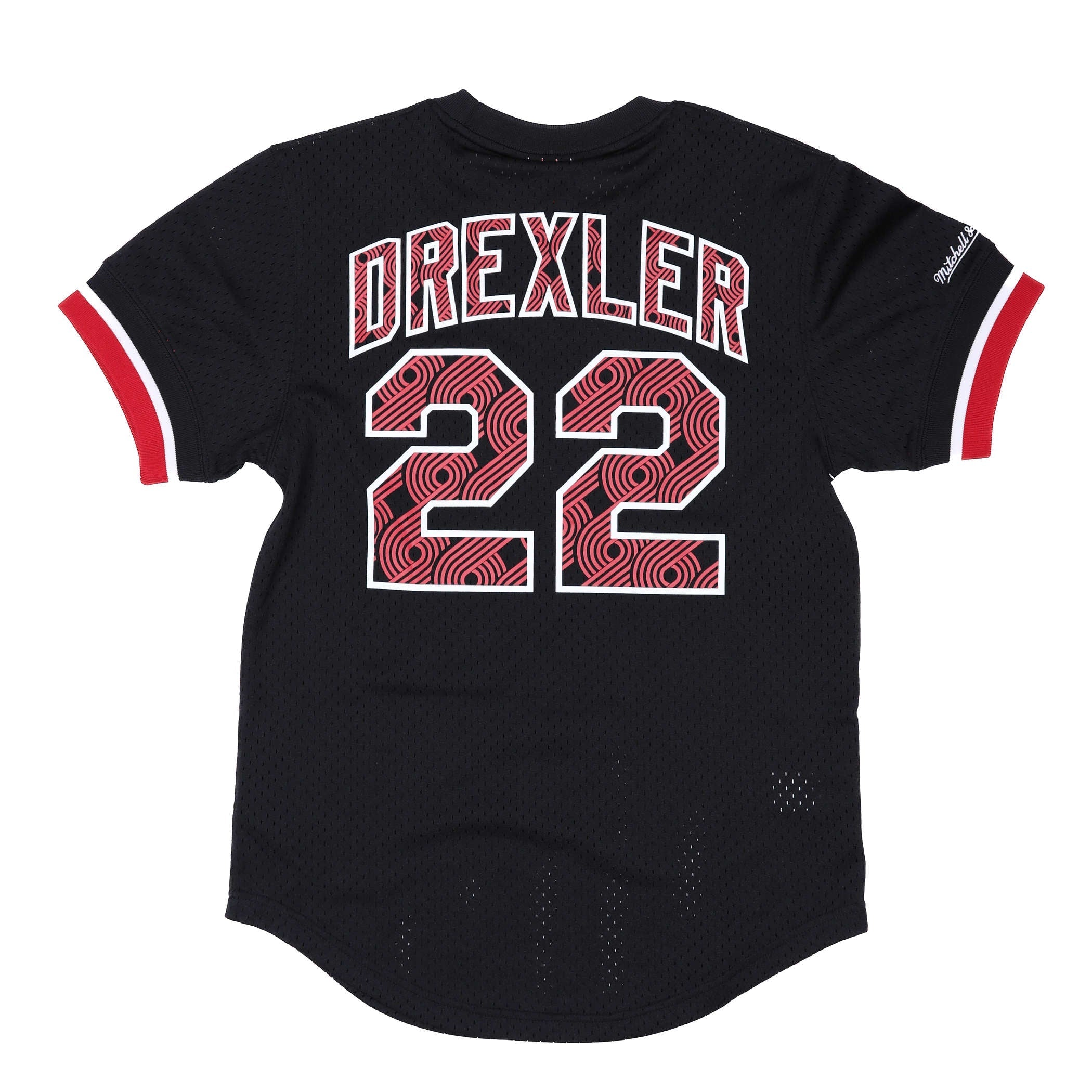 Portland Trail Blazers Mitchell & Ness Drexler Mesh Name & Number Crew - S - 