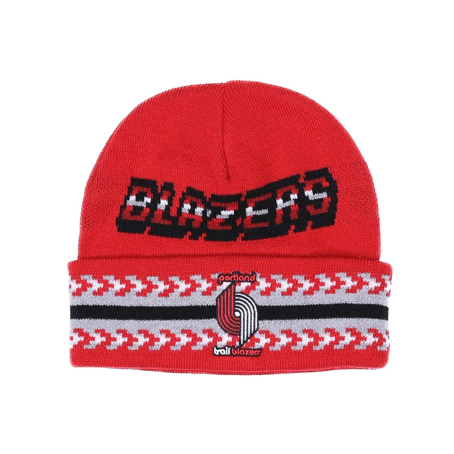 Portland Trail Blazers Mitchell & Ness Game On Cuff Knit Beanie - OSFA - 