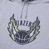 Portland Trail Blazers Mitchell & Ness Ghost Camo Gray Hoodie - Rip City Clothing