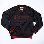 Portland Trail Blazers Mitchell & Ness Sideline Satin Pullover - XS - 