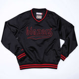 Portland Trail Blazers Mitchell & Ness Sideline Satin Pullover - XS - 