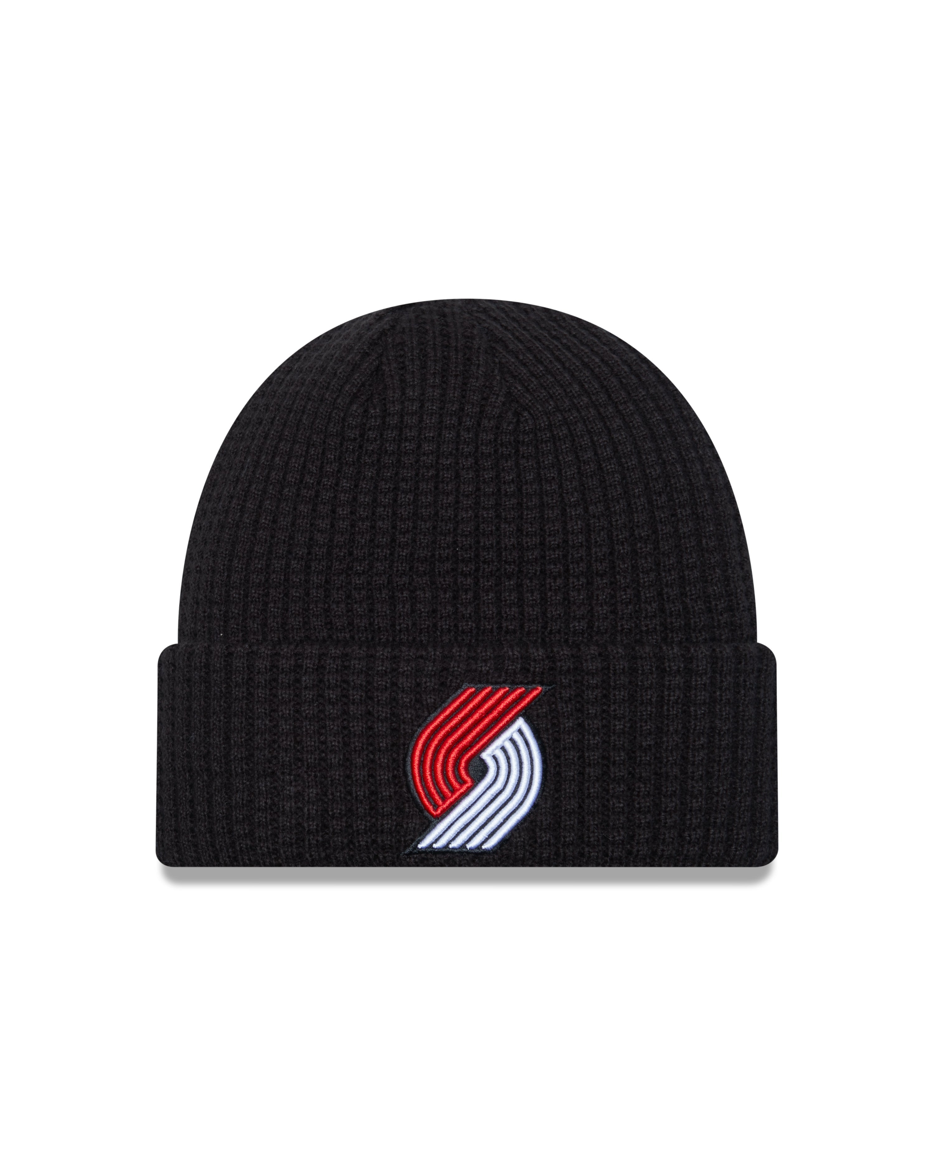 Portland Trail Blazers New Era Black Prime Knit Beanie - OSFA - 