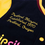 Portland Trail Blazers New Era Bold Color Pop Varsity Jacket