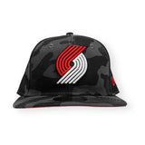 Portland Trail Blazers New Era Camo Fitted Hat - Rip City Clothing