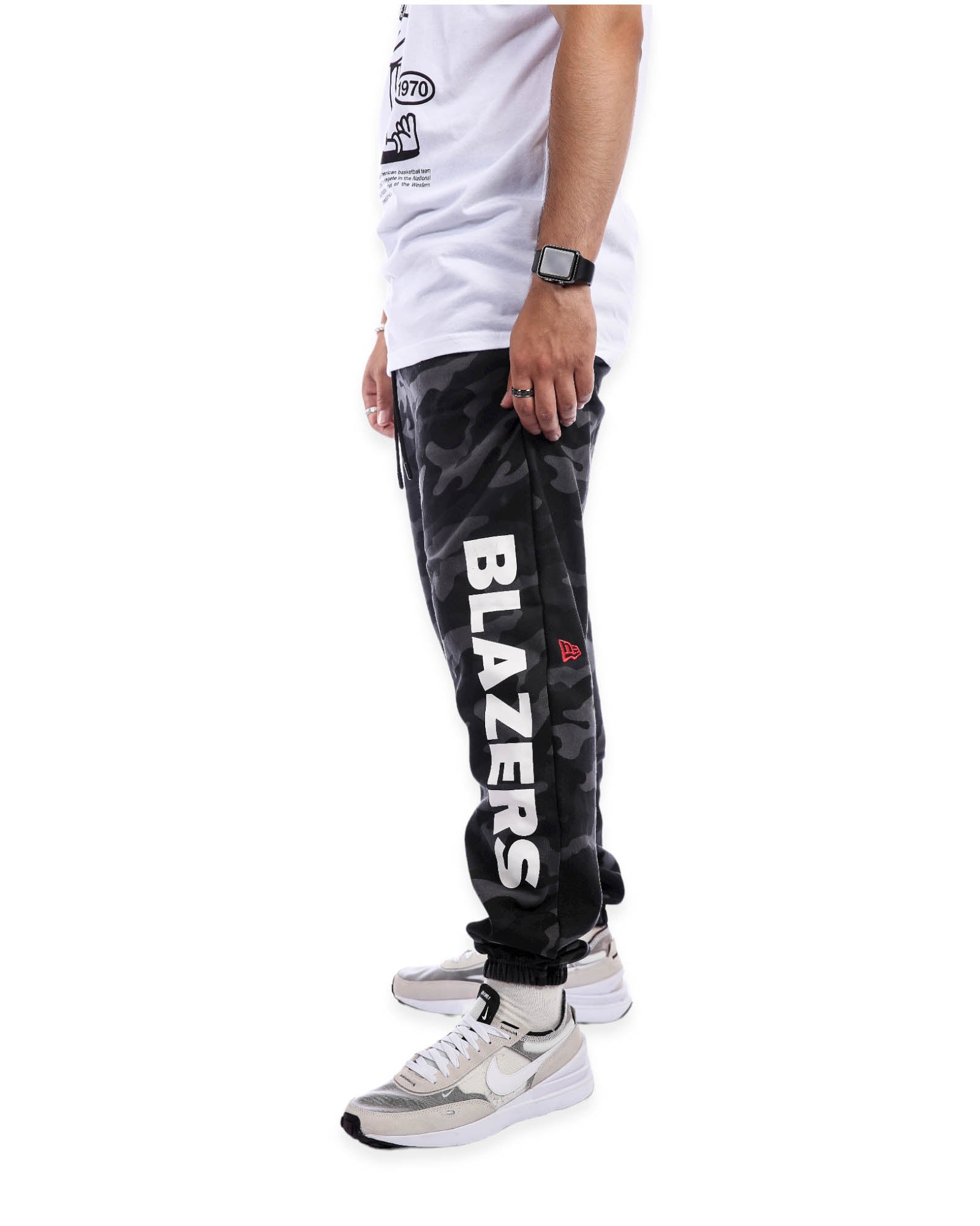 Portland Trail Blazers New Era Camo Sweat Pants - S - 