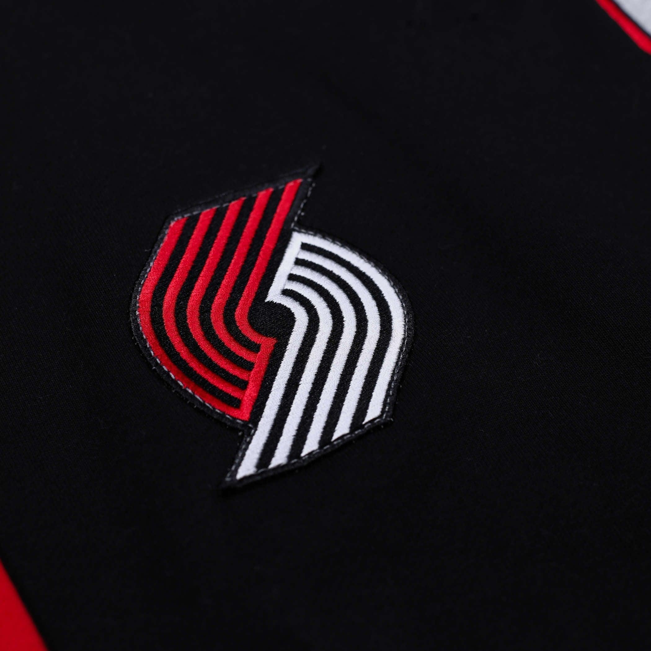 Portland Trail Blazers New Era Color Blocked Logo Letter Sweatshirt - Rip City Clothing