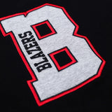 Portland Trail Blazers New Era Color Blocked Logo Letter Sweatshirt