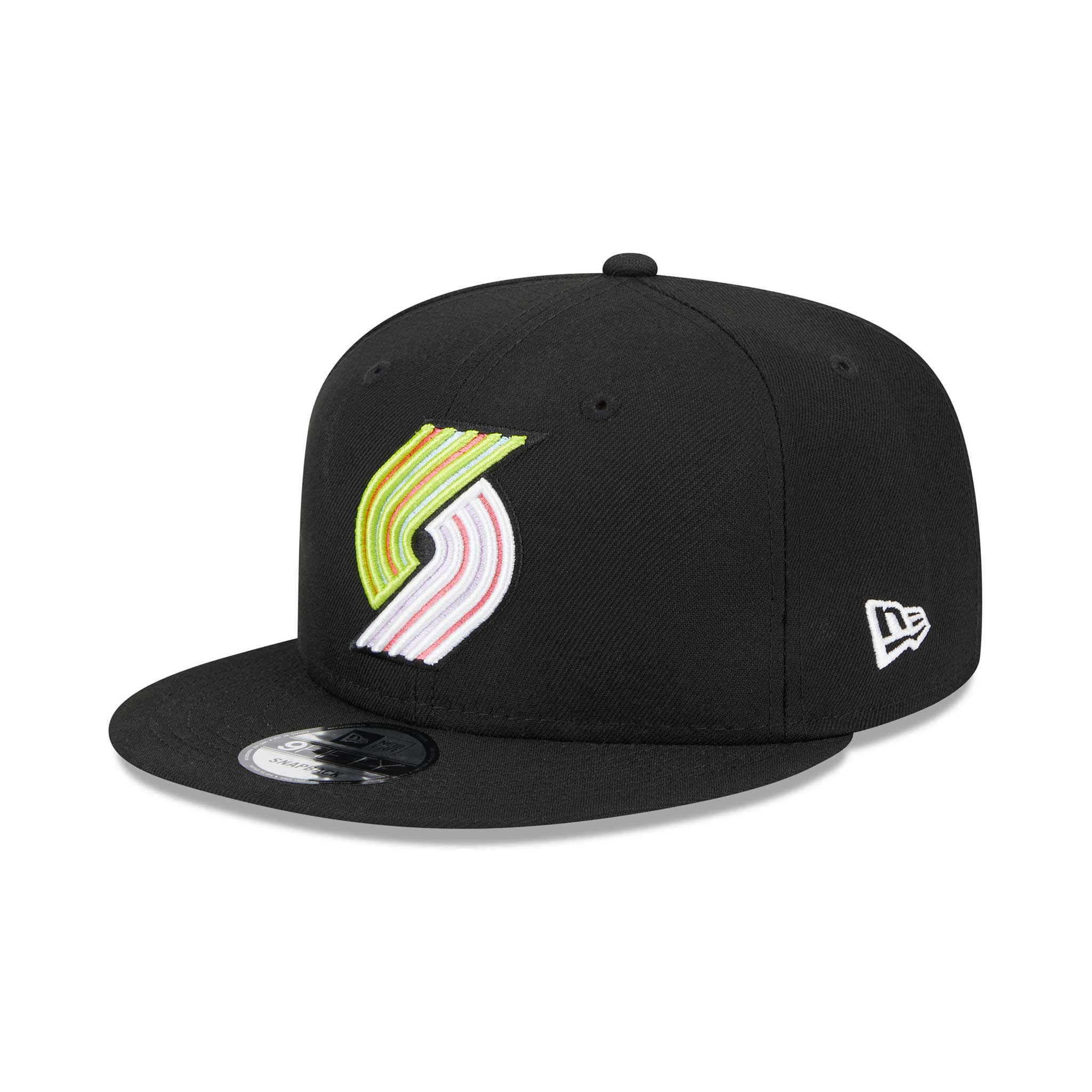 Portland Trail Blazers New Era Colorpack Black Pinwheel Cap – Rip