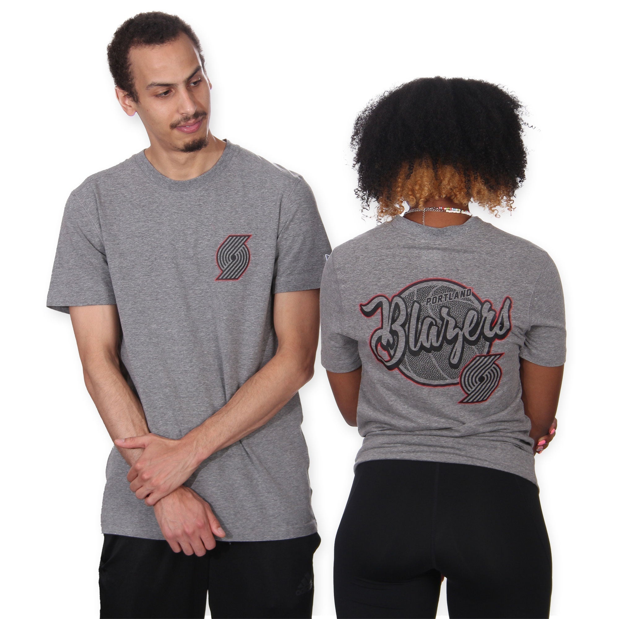 Portland Trail Blazers New Era Cursive Back T - Shirt - S - 