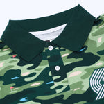 Portland Trail Blazers New Era Golf Camo Polo - S - 