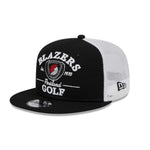 Portland Trail Blazers New Era Golf Club Meshback Snapback Hat