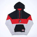 Portland Trail Blazers New Era Logo Quarterzip Hoodie - S - 