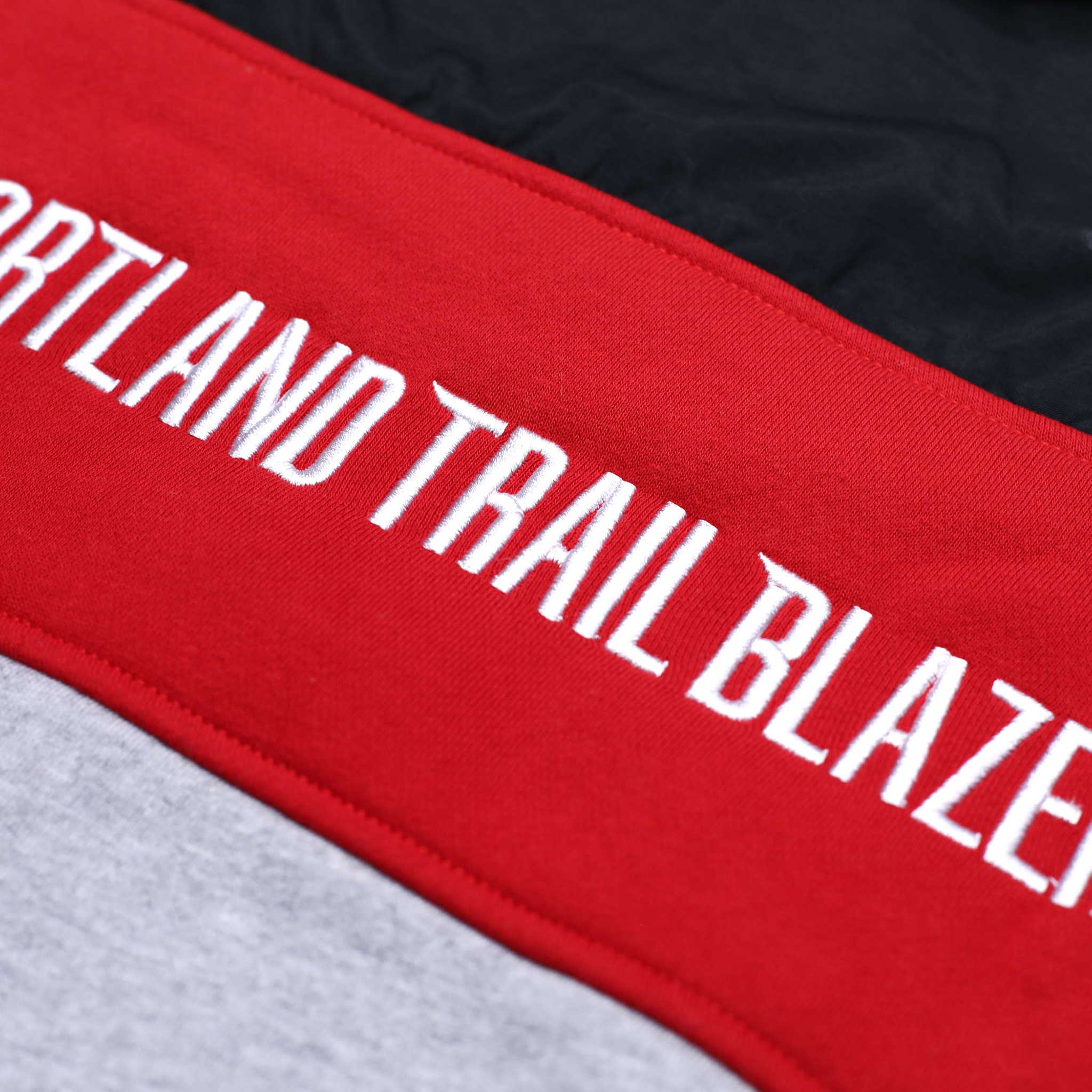 Portland Trail Blazers New Era Logo Quarterzip Hoodie - S - 